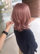 ヘアメイク シュシュ(Hair make chou chou) ピンク ピンクカラー 暖色 レイヤーボブ 髪質改善