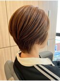 国分寺ショートカットショートボブイルミナカラーヘッドスパ韓国