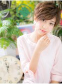 *COVER HAIR*大人かわいい☆斜めバングの前下がりショートa