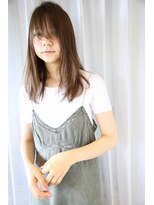 リル(Lilou) 【Lilou】大人かわいい ストレート グレージュ 透明感カラー