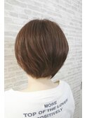 くすみピンクのラフショート★★