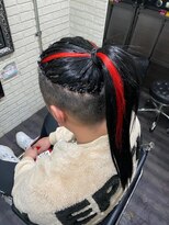 ミミック (mimic)&nbsp;【派手髪】black × red extensions【ポイントカラー】