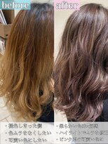 アッシュ 大泉学園店(Ash) ピンクベージュハイライト【Ash大泉学園店 横山直輝】