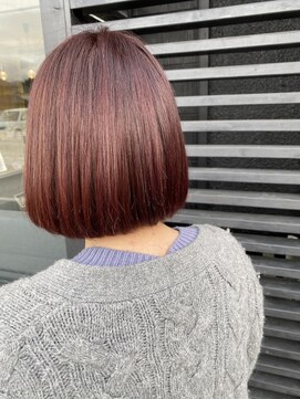 ユニヴァース 篠ノ井店(u ni verse) Blossom pink×Bob