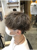 【YUKI】グレージュ×無造作マッシュ