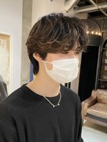 韓国シースルーマッシュウルフカルマパーマダウンパーマ