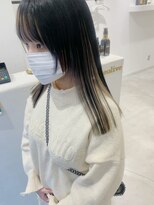 ビューバイネオリーブ 用賀店(Beau'r by neolive) グレージュカラーボブウルフ黒髪ココアベージュ　６