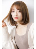 20代30代40代大人可愛い/アッシュオリーブベージュ/縮毛矯正