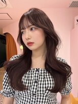 ボタン シブヤ(VOTAN SHIBUYA)&nbsp;ブリーチなしピンクカラー/渋谷/韓国ヘア/顔まわり/レイヤー