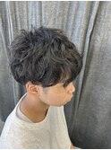 ショートバングウェーブ