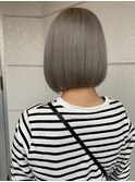 首筋美人♪ボブグレージュ