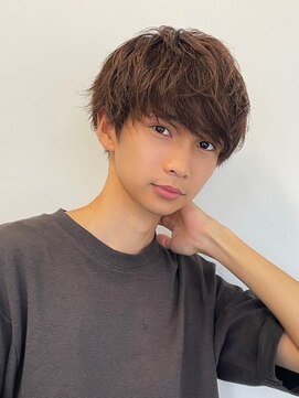 ツーダブルバイフィフス 西梅田店(WW.. by fifth) センターパートニュアンスパーマスパイラルパーマメンズパーマWW