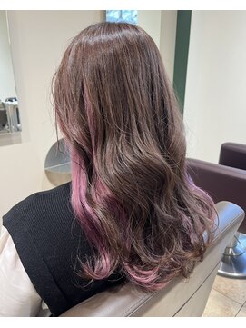 ガレリアエレガンテ 緑店(GALLARIA Elegante) インナーカラー ペールピンク