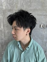 デフカッヅ 北千住(DEF CUTZ) ソフトツイストパーマ×アップバング