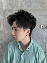 デフカッヅ 北千住(DEF CUTZ) ソフトツイストパーマ×アップバング