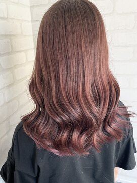 ルノン フィージュ(LUNON fieju) ピンクブラウン/ブリーチなしダブルカラー/髪質補修カラー