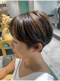 ショートカット20代30代40代前髪あり面長丸顔ショートボブ