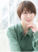 斜めバングミルクティーアッシュ小顔ショートボブh3上尾20代30代