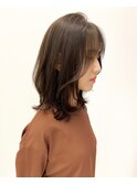 小顔レイヤーカット/ミディアムレイヤー/レイヤーロング