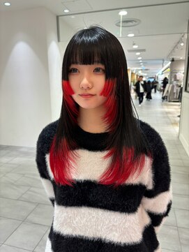 ビーハイブアヴェダ PARCO2店(BEHIVE AVEDA) 【sakuya】ぷつっとざくっと裾カラー