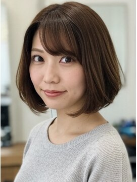 グリーン レーベル 川崎店(Green label) ナチュラルエレガントなコンパクトボブ