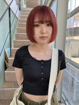 ヴィジョン(VISION) ボブ/ピンクベージュ/ピンクカラー/ブリーチカラー/ショートボブ