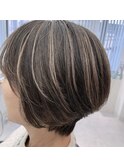 白髪ぼかしハイライトカラー