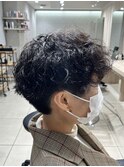 ハンサムショート×シャドウパーマ