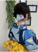 夏祭り/浴衣/ヘアセット/着付け