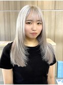 レイヤーカット/ホワイトブロンド/ハイトーンカラー【柏・柏駅】