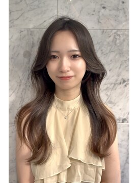 ナンバー アンフィール 渋谷(N° anfeel) 水光ウォームブラウン×くびれレイヤー