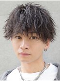 メンズ波巻きシャドウパーマ渋谷原宿