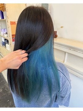 セットアップ 倉敷美和店(SET-UP) インナーカラーブルー似合わせカット