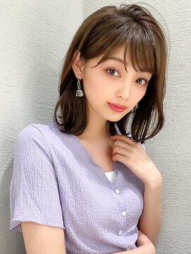 エイミーバイアフロートザガーデン 浦和店(amie by afloat the garden) 暗髪でも出せるこなれ感！フェイスレイヤー×ロングヘア【浦和】