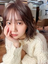 リークフー(Ree cu fuu)&nbsp;レイヤーカット透明感カラー冬カラーシースルーバング