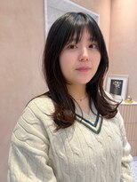 オン キャナルシティ博多前店(on)&nbsp;【晴音】ミディアムレイヤー/顔まわりレイヤー/30代
