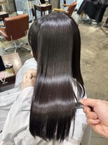 サロンドミルク 原宿(salon de MiLK) 【原宿】美髪矯正ストレートで髪質改善/暗くても重く見えない艶