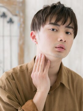 トニーアンドガイ メン 与野駅前店(TONI&GUY MEN) ダークアッシュ刈り上げスーツ束感ツーブロックマッシュk与野
