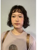 ボブパーマショートボブレイヤーパーマブリーチパーマ