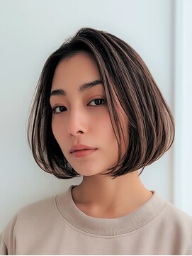 ロディーナ 大口 新子安(rodina) ミルクティーブロンド/ダークブルー/デジタルパーマ/大口新子安