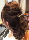 ナチュラルハーフアップ☆