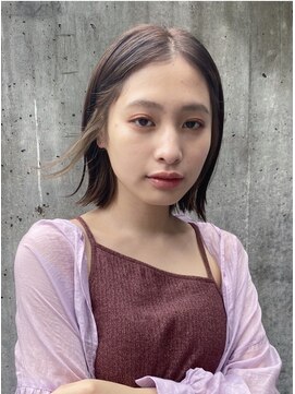 リップス 原宿(LIPPS) インナーカラーがかわいいミディボブ