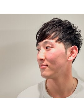 パール(PEAR+L) メンズマッシュウルフ×スリークショート×サイドグラデーション