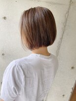 ヌーク(nuuk)&nbsp;ぱっつんボブ×ハイライト［藤沢/ヘッドスパ/髪質改善］