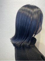 エイム ヘア デザイン 町田店(eim hair design) 青っぽい黒っぽい
