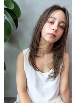 オースティン 流山おおたかの森(AUSTIN)&nbsp;大人かわいい前髪セシルカットココアブラウンフリンジウェーブ