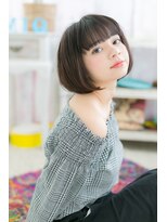 ミック ヘアアンドメイク アップ 駒込店(miq Hair&Make up)&nbsp;黒髪ナチュラルモード＊ノームコア前下がりミニボブa1