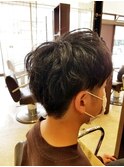 パーマ風マッシュスタイル