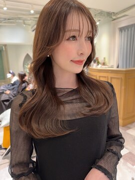 ロンド ロビン 栄(Lond robin) 【Lond robin】伊藤ガク 韓国レイヤーくびれ外ハネベージュ小顔