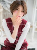 キレイめカジュアル前下がりセンターパートc5上尾20代30代40代